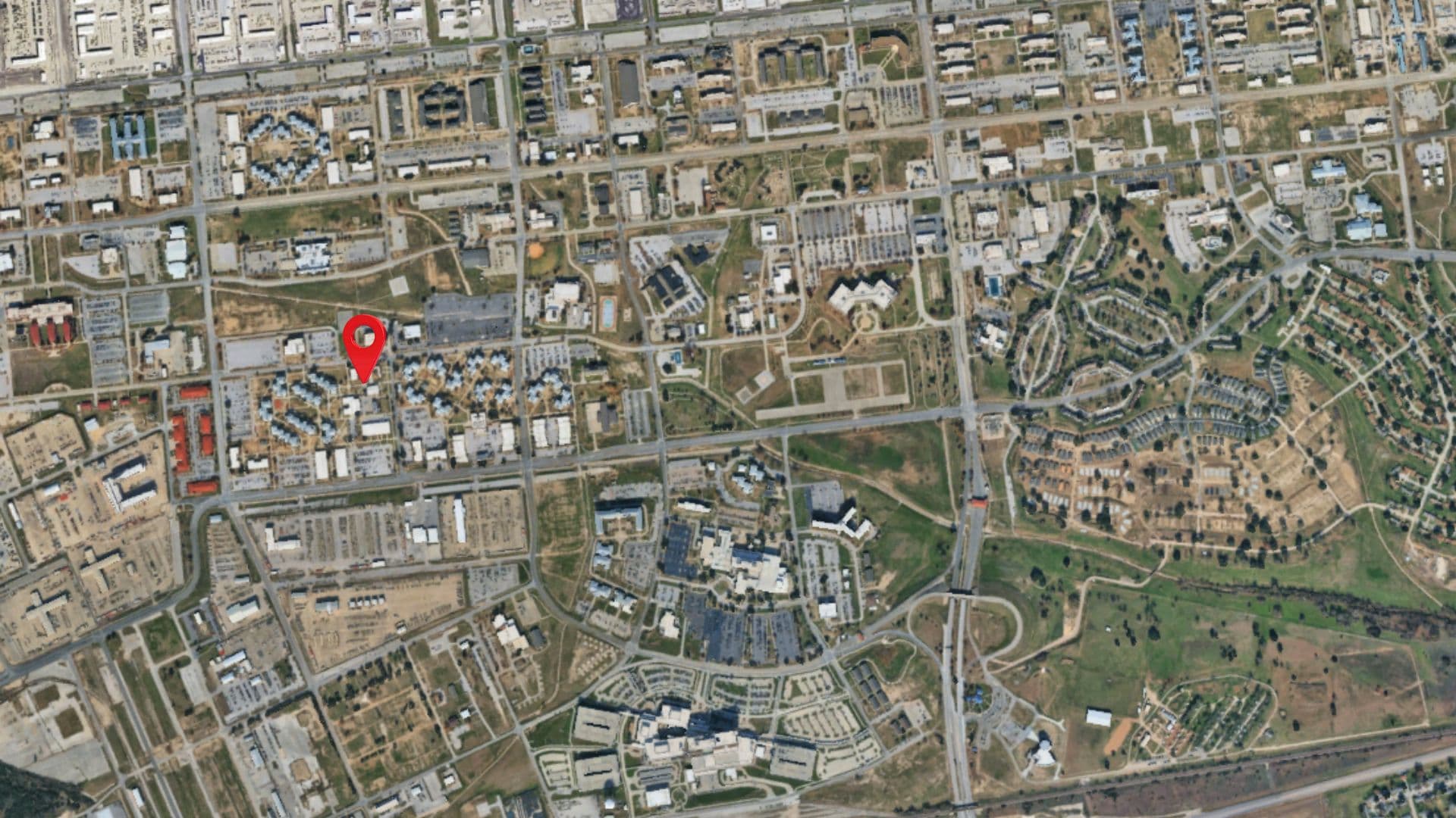 Venue location map with pin drop